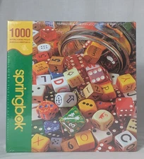 2008 SEALED Springbok LUCKY ROLL Gambling RPG Game Dice 1000 Pc Jigsaw Puzzle