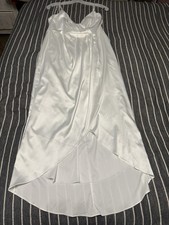 DB Studio White Sleeveless Bridesmaid Dress Regular Fit Size 6