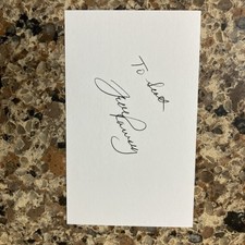 Frank Ramsey Signed 3x5 Index Card Basketball HOF, Boston Celtics