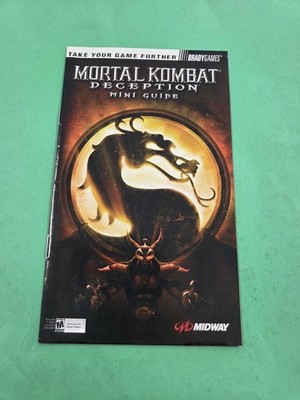 Mortal Kombat Deception Playstation 2 (PS2) MANUAL ONLY
