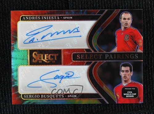 2025-26 Select Road to FIFA World Cup Tie-Dye Prizm 25/25 Andres Iniesta Auto