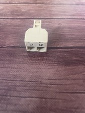 RJ11 TO 2x RJ11 Dual Jack Modular Adapter Splitter Tan