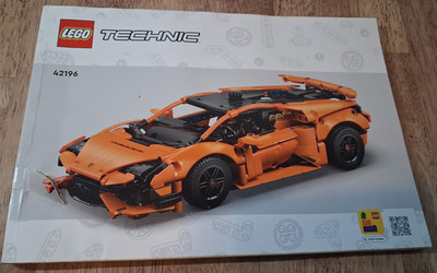 LEGO Instruction Manual 42196 Technic Rip Lamborghini Huracan Tecnica No Bricks