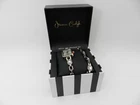 Jessica Carlyle Women's Shiny Silver Metal Alloy Analog Watch Set, 16mm