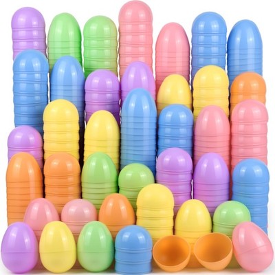 180Pcs Pastel Easter Eggs, 2.4'' Fillable Plastic Easter Eggs Empty Colorful E...