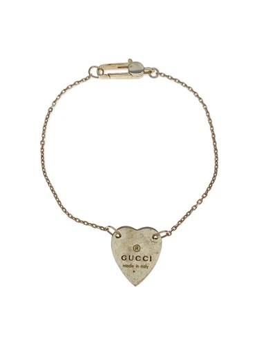 Bracciale donna GUCCI SV925 argento cuore con scatola