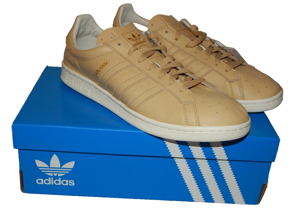Adidas Originals Earlham Mens Shoes HO1807 Beige-Gold Size 9.5 or 10 Leather