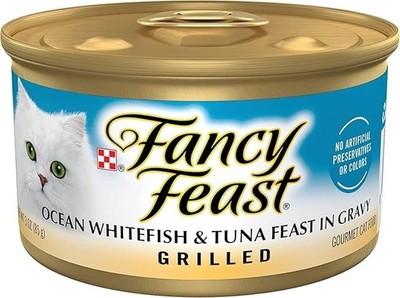 Fancy Feast Grilled Salmon Feast in Gravy Wet Cat Food - 24p