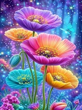 Flowers Diamond Painting Kits for Adults - 5D Diamond Art Kits for HZS201