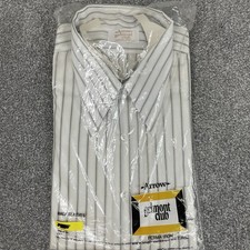 Arrow Belmont Club Shirt Mens 16.5 True Vintage 70s Sanforized Disco Striped NWT