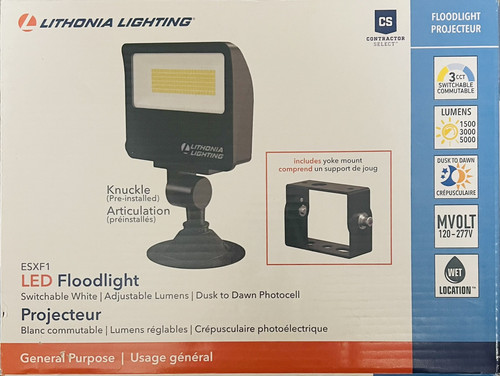 Lithonia Contractor Select ESXF1 Photocell 6" LED Flood Light - Bild 2 von 4