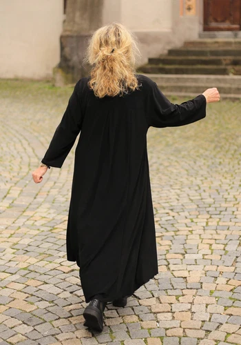 MAGNA - Lagenlook TUNIKA KLEID Gr 44 bis 58 - schwarz - Bild 9 von 11