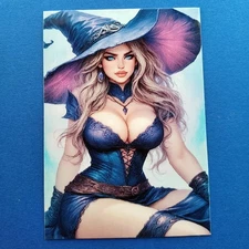 Custom Sexy Anime Waifu Goddess Double Sided AI Art Trading Card #145