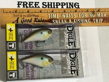 LOT OF 2 Jackall Digle 2+ JDIG2 Deep Diving C...