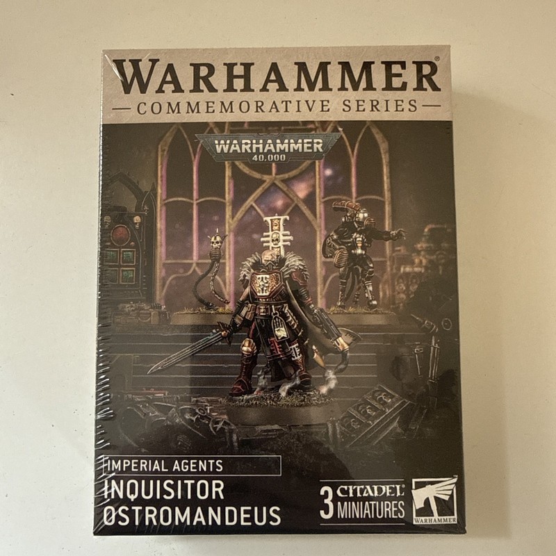Warhammer 40K Inquisitor Ostromandeus Imperial Agents Commemorative sealed