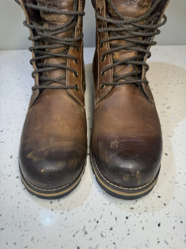 Timberland Earthkeepers Rugged Waterproof 6-Inch Size 8.5 Brown Leather - Image 3 of 4