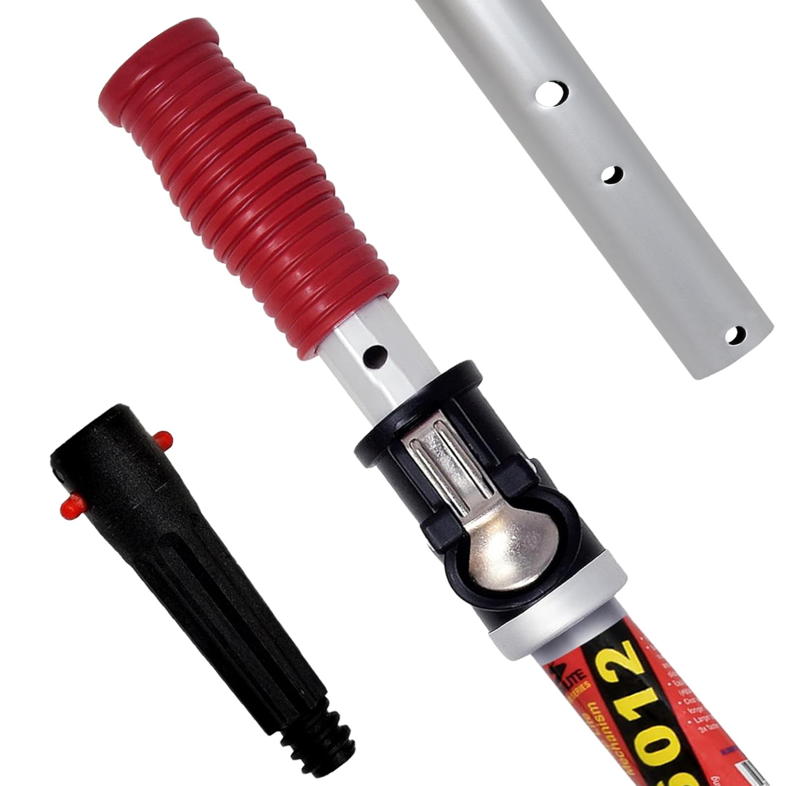 Snaplite Telescopic Pool Pole 12 Ft Adjustable Cleaning Poles Push Button Loc...