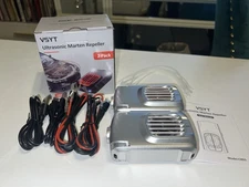 NOB 2 Pack VSYT CR03 Ultrasonic Rodent Repeller Chrome for Car Engine LED Deter