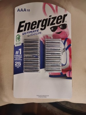 Energizer Ultimate Lithium AAA 18-pack Batteries Expire 2037