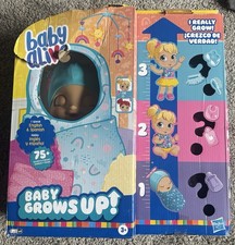 Hasbro BABY ALIVE Baby Grows Up, Speaks English/Spanish, Happy Hope/Merry Meadow