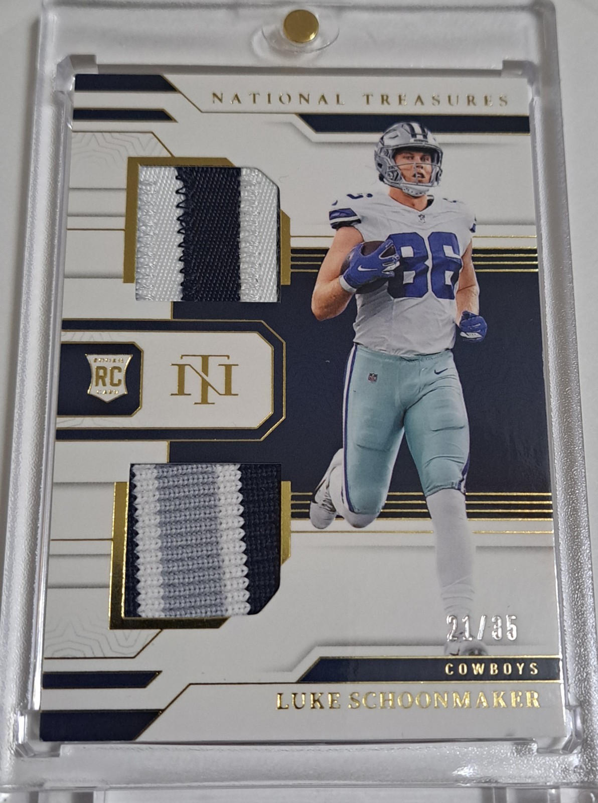 2023 Luke Schoonmaker Panini National Treasures  Rookie Dual Materials  /35