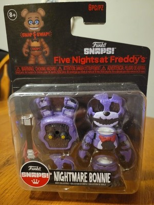 FUNKO Snaps Five Nights at Freddy's Nightmare BONNIE The Rabbit Snap & Swap NEW