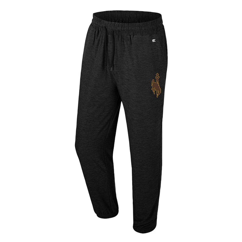 Men's Colosseum Black Wyoming Cowboys Revolution Jogger Pants - Image 2 of 3
