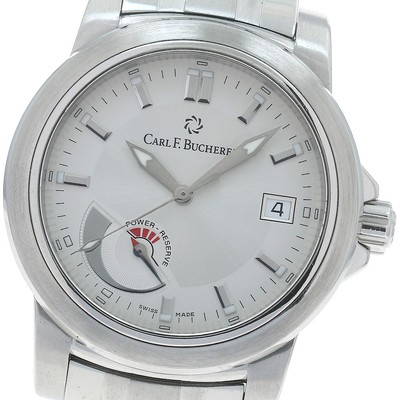 Carl F.Bucherer Patravi Power Reserve Date 10616.08A AT SS Silver 38mm Grade AB 