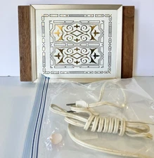 Vintage Hot Plate Food Warmer Golden Pattern TESTED WORKS