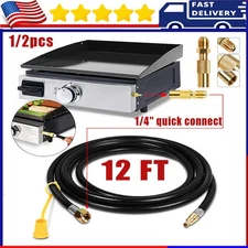 Propane Hose Gas Line Quick Connect Adapter RV to Grill for Blackstone 17" /22"