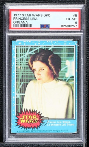 1977 OPC Star Wars #5 Princess Leia Organa — PSA 6