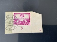 DR Wagner 507 Bogenecke Plattennummer 1 Gestempelt Rarit&auml;t