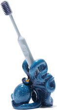 Octopus Toothbrush Holder, Single Resin Cute Animal Toothbrush Stand for Kids 