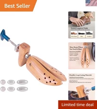 All-In-One 2-Way Shoe Stretcher with Spot Stretching Plugs for Pain Relief