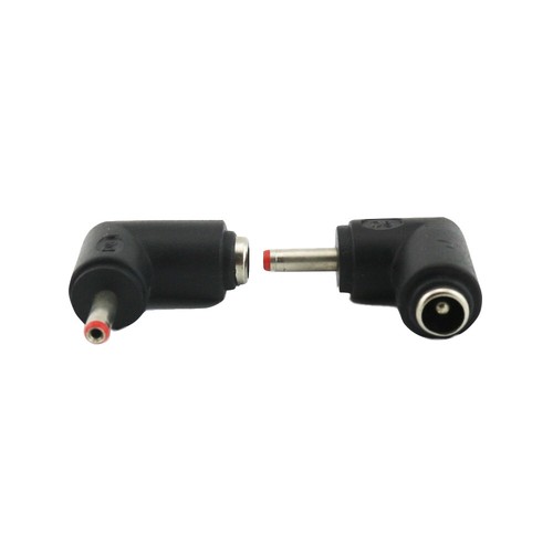 10-Pack DC Power Adapter Connectors: 5.5x2.1mm Female To 3.5x1.35mm Male Right Angle