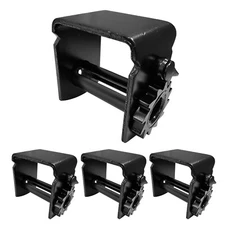 4 Pack Sliding Winch Flatbed Truck Trailer Winch for 2"- 4" Winch Strap 152 MM