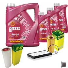 MANN Inspektionspaket 8L MANNOL Diesel TDI 5W-30 für BMW 7er 730 Ld 730d