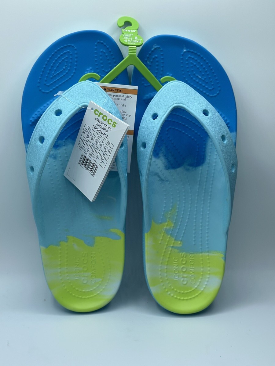 CROCS classic unisex ombre comfy slide sandals Size 10men/ 12women Crocs Unisex Classic Ombre Flip Flop Sandals Adult Men main image 2