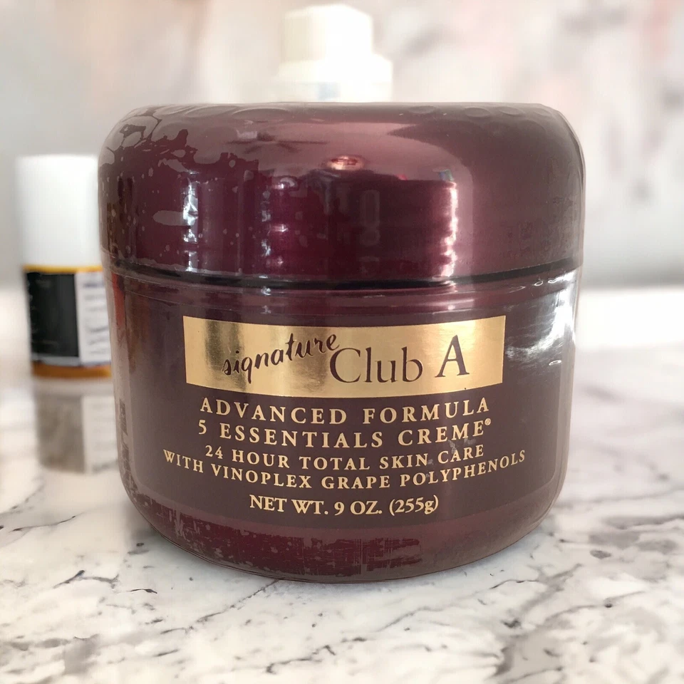 SIGNATURE CLUB A Advanced Formula 5 Essentials Crema Uva Polifenoles 9oz SELLO Foto 3 de 4