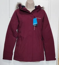 NWT Columbia Ava Alpine Hooded Ski Jacket Marionberry Omni-Heat $290
