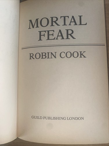 Mortal Fear Robin Cook 1988 Hard Cover Dust Jacket Vintage Book - Picture 6 of 7