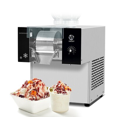 Kolice Ice Shaving Machine,Snowflake Ice Maker,Ice Crusher Shaver-198 lbs/day