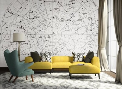 3D Grey Map K15526 Wallpaper Mural Self-adhesive Removable Sticker Kay