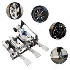 3 Pedal Car Tire Changer Machine Metal Frame Foot Control Air Pneumatic Valve US