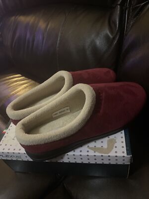 Flexus Ivana-P Slippers /Color: Bordeaux Sz. 10.5-11; 42; Open Back; New-box