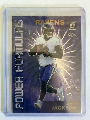 LAMAR JACKSON MINT 2ND YEAR 2019 DONRUSS OPTIC POWER FORMULAS #PF-3 BAL RAVENS