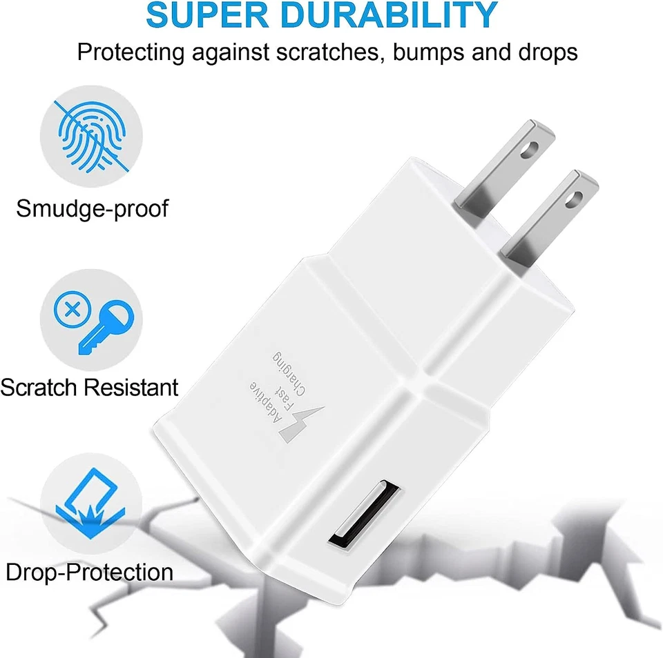 Lote de 2-50 Adaptador de Corriente Cargador de Pared Rápido USB Samsung Foto 2 de 4