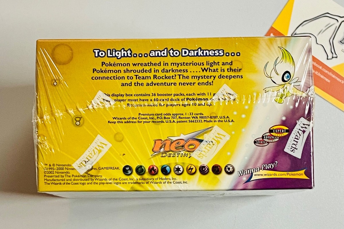 Pokemon Neo Destiny 1st edition Booster Box English Sealed
