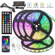 16.4FT-65.6FT Kit LED strip RGB waterproof 5050/3528 SMD Flexible Strip Light