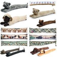 Draught Excluder Great Designs Fabric Fleece Draft Door Stopper Cushion Designs